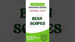 Singleton, Prototype, Request, Session : Spring Boot Scopes Explained! #shorts