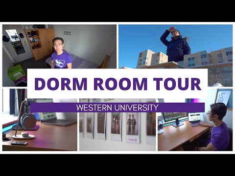 UNIVERSITY DORM TOUR: WESTERN UNIVERSITY (London Hall)🏠