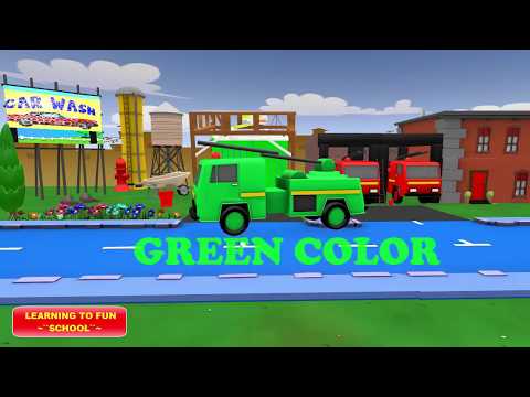 Learning Color with car wash. learning with many fun. Learning video for Kids.
