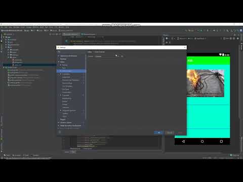 Android Studio change color theme background