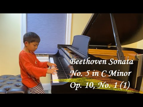 My First Beethoven Piano Sonata - No 5 in C Minor - Op 10 No 1 (1) - Age 8