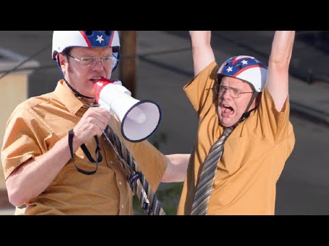 Dwight Attempts to Tight-Rope on a Bike | The Office | Disaster TV