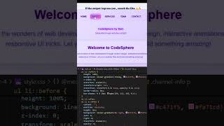 Power of CSS 🔥 | No JS Needed! Pure CSS Navbar Effects  #javascript  #html#navbar#css3#js#figma