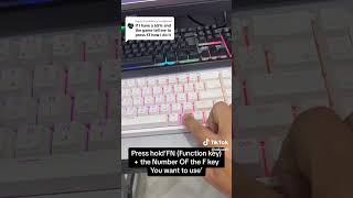 Here's how to press your Function Keys on 65% Keyboard! 🔧⚡