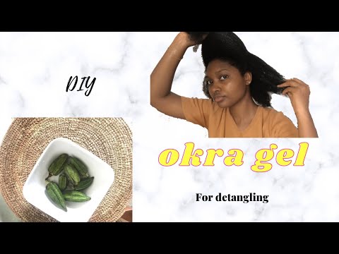 Best Natural Hair Detangler| DIY Okra Gel for Detangling 4c hair| Nemi Effy