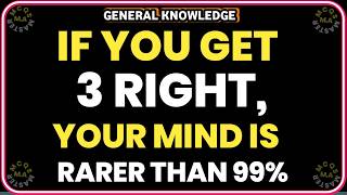 IF YOU GET 3 RIGHT YOUR MIND IS RARER THAN 99% IN THIS BRAIN QUIZ!