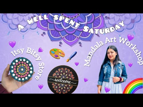 A well spent Saturday- Mandala art workshop | Itsy Bitsy craft store