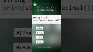 Python Quiz Day 09 #shortsvideo #shorts