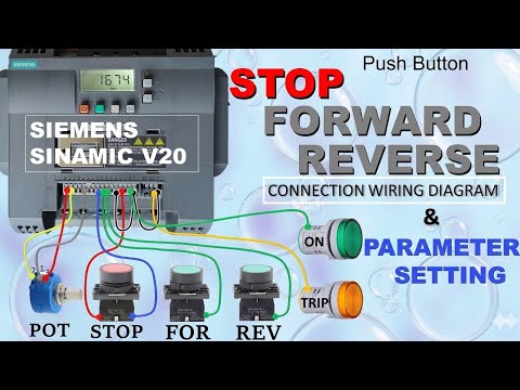 Siemens Sinamics V20 Vfd Push Button Forward Reverse@rvelectricalguide