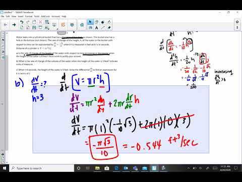 related rates frq answer