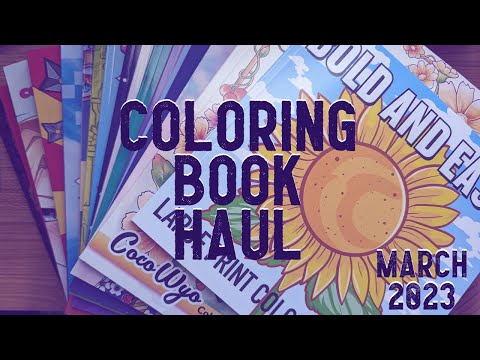 Amazon Coloring Book Haul | Mar 2023