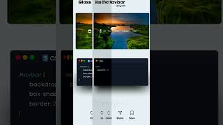 glass effect newbar code in css #codingin17 #css