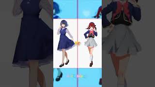 Kurokawa Akane 💙 VS  Arima Kana ❤️ #shorts #oshinoko