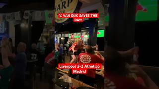 Liverpool Fans ERUPT 🔴 vs Atlético Madrid! Crazy Reactions #youtubeshorts #youtube #soccer #short