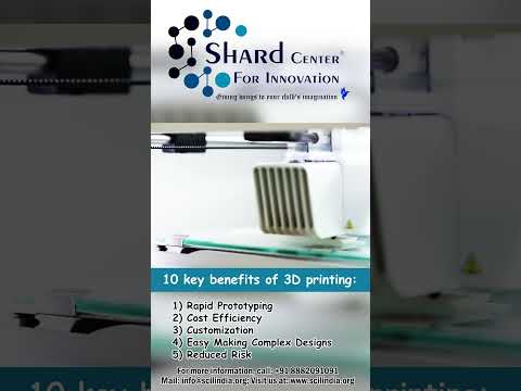 Key benefit of 3D printing | Shard Center for innovation #robot #3dprinting #innovations #viralshort