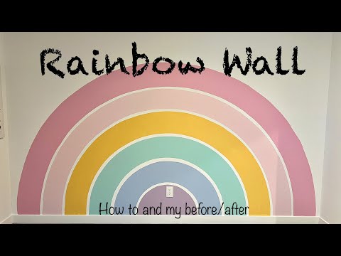 How to Paint a Rainbow Wall