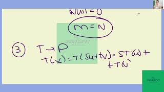 If a linear transformation can you give a relation between m and n?