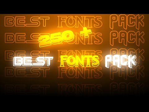 250+ Best Fonts  Pack for Thumbnail & Video Editing Fonts | Big Fonts Pack 250+ Fonts