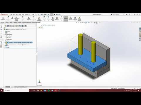 Dissolving Subassemblies - SolidWorks 2020