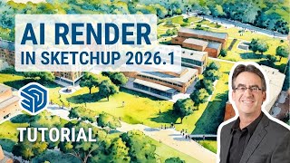 SketchUp's New AI Render in 2026.1 - An Overview