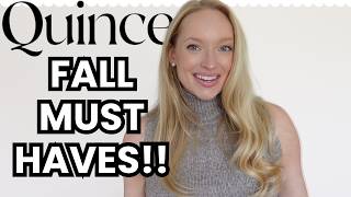Quince Fall Capsule Must Haves! Styling Easy and Classic Fall Outfit Formulas