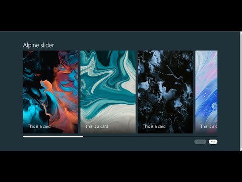 How to make alpine slide card webpage only html  and CSS . How ? To Make This ? With Source code