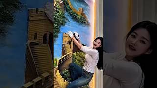 Muralist Mingyue_beautiful and powerful mural painting art #muralart #muralwork #homedecor #artist