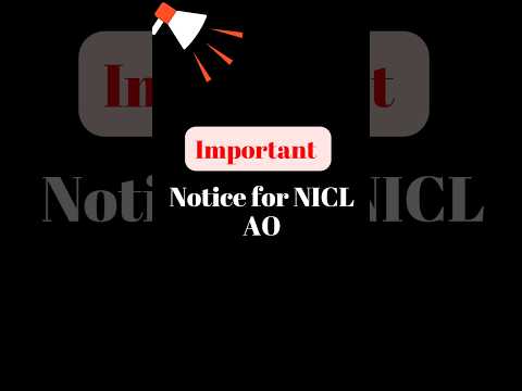 Important Notice ⚠️ for NICL AO Candidates 2023-24 | #ytshorts #shorts #short #viral #bankingtalks
