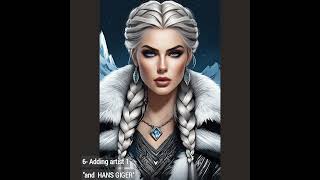 Ai art generation Tutorial 1: Developing an image with #SDXL1.0 step-by-step / Beautiful Norse woman