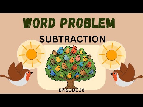 MATH WORD PROBLEMS SUBTRACTION EPISODE 26 #education #maths #school