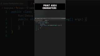 ASCII in Java 🔠➡️🔢 | For Loop Explained #coding #javaprogramming #java