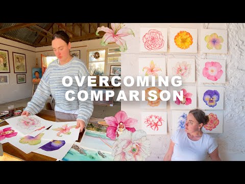 A week in my life as an ILLUSTRATOR: overcoming comparison, 12 paintings one week, 2025 calendars