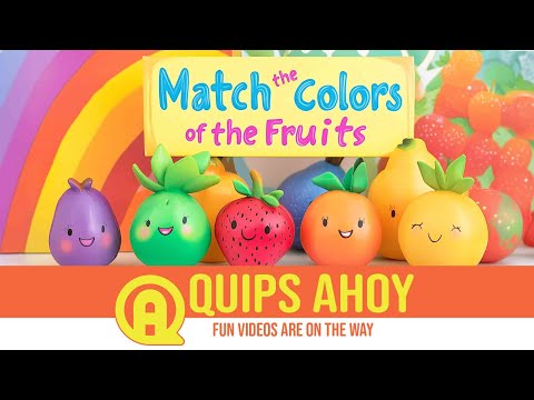 Match The Colors Of The Fruits. Kids songs about colors and fruits that you can dance to.