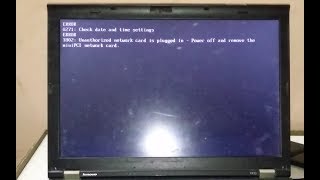 How to fix Lenovo ThinkPad Error 1802 unauthorized network card is plugin HD
