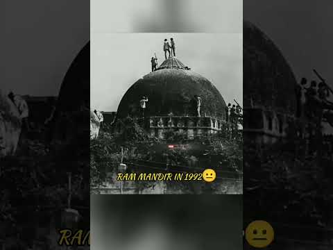 Old Ram Mandir🤯 Vs Now🚩#shortsfeed#yogi#shorts