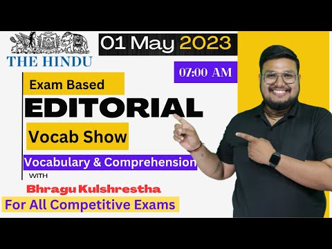 The Hindu Editorial Analysis | The Hindu Vocabulary | SSC & Banking Exams | 01 May 2023