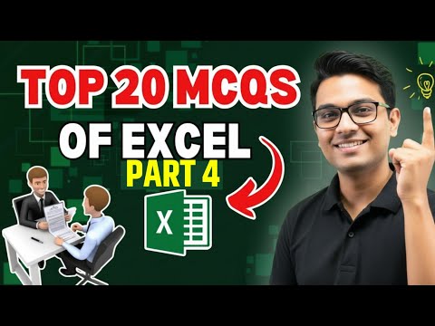 Excel MCQs Part 4 2026 || 20 Important Excel MCQs for Interview & Jobs in Hindi