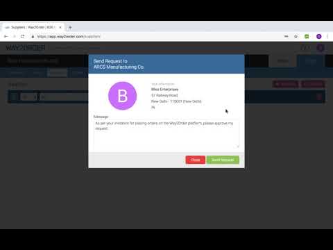Adding Suppliers in Way2Order B2B Ordering App