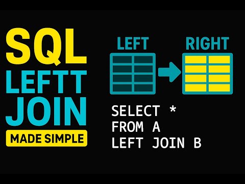 SQL LEFT JOIN Explained in Under 1 Minute (Beginner Tutorial)