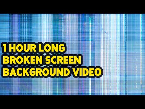 1 Hour Long Broken Screen Background Video | Shattered TV Screen Animation | Realistic Broken TV