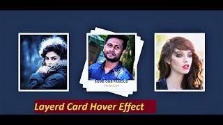 CSS Layerd Card Hover Effects - Html CSS Responsive Design, How to Create Responsive Hover effects