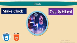 Clock pure Css Animation using Html & Css / full video Animation / Css Animation Code