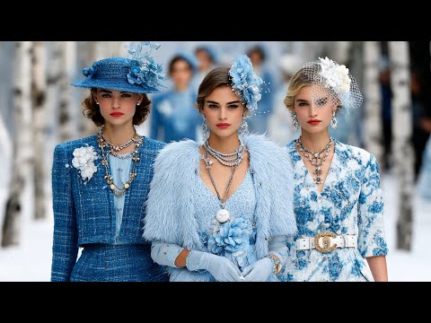 CHANEL SS 2026 – Powder Blue Elegance Meets Romantic Grace