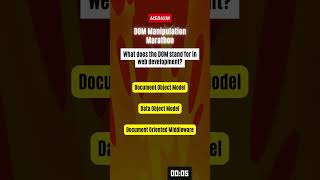 DOM Manipulation Marathon: Running the Race of Dynamic Web Interaction in JavaScript! #javascript