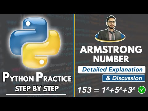 Python Program to Check Armstrong Number | Python Exercise with explanation | Python in Hindi