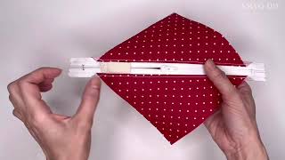 Easy Sewing Zipper Coin Pouch 💟 Great Sewing Tip and Trick