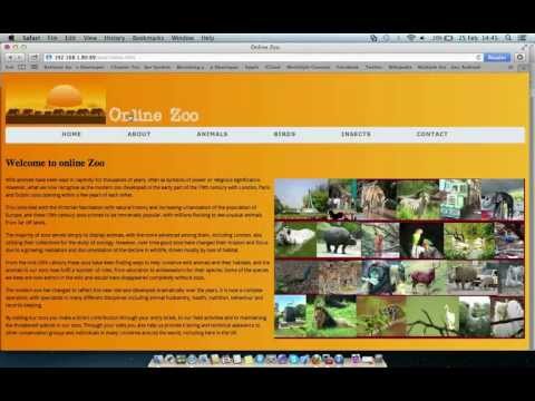 Online Zoo Website