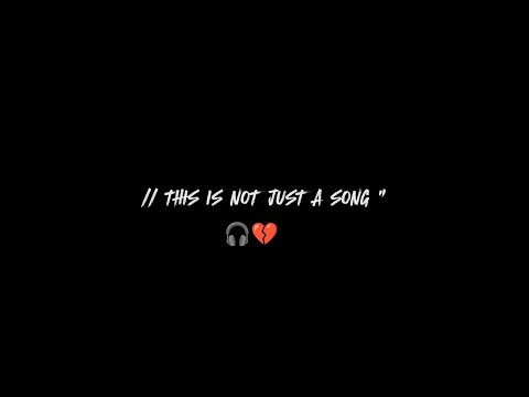 FEEL THIS SONG ❤️ BLACK SCREEN STATUS || HINDI SAD SONG
