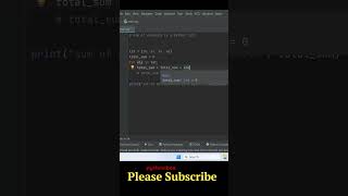 sum of elements in a list #pythonvibes_  @pythonvibes_ #pythonic #python #shorts #pythonvibes