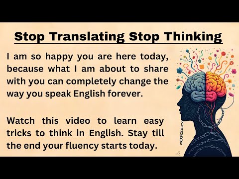 How to think in English easy Tips || Graded Reader || Improve Your English Listen And Practice